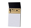ARSLEV - A4 Ruled Desk Notepad with Pen, Ruler and U-clips
